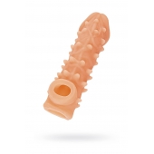 Телесная закрытая насадка с пупырышками Cock Sleeve Size M - 15,6 см. - KOKOS - в Севастополе купить с доставкой