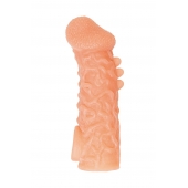 Телесная закрытая насадка с шершавой головкой Cock Sleeve Size L - 17,6 см. - KOKOS - в Севастополе купить с доставкой