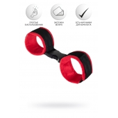 Красно-черные велюровые оковы Anonymo - ToyFa - купить с доставкой в Севастополе