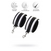 Серебристо-черные наручники Anonymo - ToyFa - купить с доставкой в Севастополе