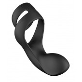 Черное эрекционное кольцо Benedict для стимуляции промежности - Svakom - в Севастополе купить с доставкой