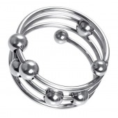 Большое металлическое кольцо под головку пениса - ToyFa - купить с доставкой в Севастополе