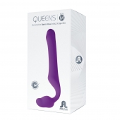 Лиловый безремневой страпон Queens M - Adrien Lastic - купить с доставкой в Севастополе