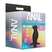 Черный анальный вибромассажёр Silicone Vibrating Prostate Massager 02 - 10,8 см. - Blush Novelties - в Севастополе купить с доставкой