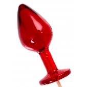 Красный леденец в форме малой анальной пробки со вкусом виски - Sosuчki - купить с доставкой в Севастополе