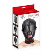 Маска-шлем с отверстием для рта и съемными шорами - Fetish Tentation - купить с доставкой в Севастополе