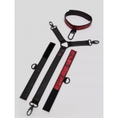 Ошейник с наручниками Reversible Faux Leather Collar and Wrist - Fifty Shades of Grey - купить с доставкой в Севастополе
