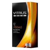 Ребристые презервативы VITALIS PREMIUM ribbed - 12 шт. - Vitalis - купить с доставкой в Севастополе