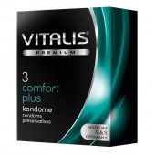 Контурные презервативы VITALIS PREMIUM comfort plus - 3 шт. - Vitalis - купить с доставкой в Севастополе