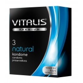 Классические презервативы VITALIS PREMIUM natural - 3 шт. - Vitalis - купить с доставкой в Севастополе