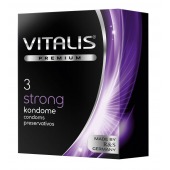 Презервативы с утолщенной стенкой VITALIS PREMIUM strong - 3 шт. - Vitalis - купить с доставкой в Севастополе