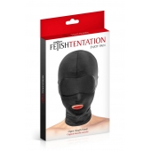 Сплошная маска на голову с прорезью для рта - Fetish Tentation - купить с доставкой в Севастополе