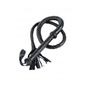 Длинный кожаный кнут с хлопушками на конце - ToyFa - купить с доставкой в Севастополе