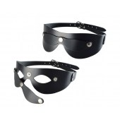 Черная кожаная маска  Новичок - Sitabella - купить с доставкой в Севастополе