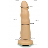 Телесная насадка Harness - 15,8 см. - LOVETOY (А-Полимер) - купить с доставкой в Севастополе