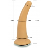 Телесная гладкая насадка Harness - 13,3 см. - LOVETOY (А-Полимер) - купить с доставкой в Севастополе