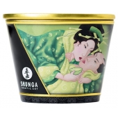 Массажная свеча Exotic Green Tea с ароматом зелёного чая - 170 мл. - Shunga - купить с доставкой в Севастополе
