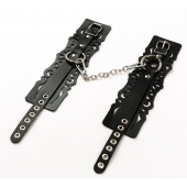 Узорчатые кожаные оковы с регулируемыми ремешками - Crazy Handmade - купить с доставкой в Севастополе