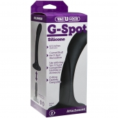 Черная изогнутая насадка Vac-U-Lock G-Spot - 16,5 см. - Doc Johnson - купить с доставкой в Севастополе