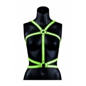 Портупея Body Harness с неоновым эффектом - размер L-XL - Shots Media BV - купить с доставкой в Севастополе