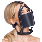 Черный намордник с кляпом-шаром Head Harness With A Gag - Orion - купить с доставкой в Севастополе