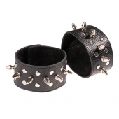 Чёрные напульсники с шипами и заклепками - Sitabella - купить с доставкой в Севастополе