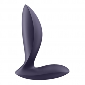 Фиолетовый анальный вибростимулятор Power Plug - Satisfyer - в Севастополе купить с доставкой