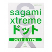 Презерватив Sagami Xtreme Type-E с точками - 1 шт. - Sagami - купить с доставкой в Севастополе