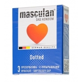 Презервативы с пупырышками Masculan Dotted - 3 шт. - Masculan - купить с доставкой в Севастополе