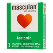 Презервативы анатомической формы Masculan Anatomic - 3 шт. - Masculan - купить с доставкой в Севастополе