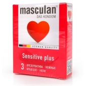 Презервативы Masculan Sensitive plus - 3 шт. - Masculan - купить с доставкой в Севастополе