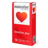 Презервативы Masculan Sensitive plus - 10 шт. - Masculan - купить с доставкой в Севастополе