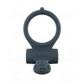 Серое перезаряжаемое эрекционное кольцо с вибрацией Power Clit - Dorcel - в Севастополе купить с доставкой