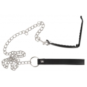 Зажим для половых губ с поводком Pussy Clamp With A Leash - Orion - купить с доставкой в Севастополе