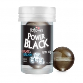 Интимный гель Power Black Hot Ball с охлаждающе-разогревающим эффектом (2 шарика по 3 гр.) - HotFlowers - купить с доставкой в Севастополе