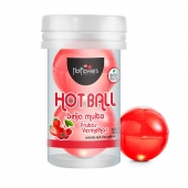 Лубрикант на масляной основе Hot Ball Beija Muito с ароматом ягод (2 шарика по 3 гр.) - HotFlowers - купить с доставкой в Севастополе