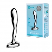 Стальной стимулятор простаты Stainless Steel Prostate Plug - 11,5 см. - b-Vibe - в Севастополе купить с доставкой