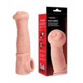 Телесная фантазийная насадка на член Cock Sleeve Size L - KOKOS - в Севастополе купить с доставкой