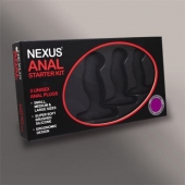Набор из 3 массажеров простаты чёрного цвета NEXUS ANAL STARTER KIT - Nexus Range - в Севастополе купить с доставкой