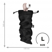 Черный мешочек для хранения игрушек Treasure Bag L - Satisfyer - купить с доставкой в Севастополе