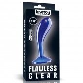 Синяя анальная втулка Flawless Clear Prostate Plug 6.0 - 15 см. - Lovetoy - в Севастополе купить с доставкой