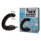 Чёрный массажёр простаты серии Sex Expert - Sex Expert - в Севастополе купить с доставкой