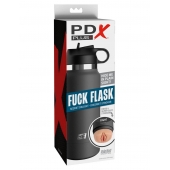 Серый мастурбатор в виде бутылки F*ck Flask - Pipedream - в Севастополе купить с доставкой