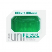 Зеленый мастурбатор-стимулятор Tenga Uni Emerald - Tenga - в Севастополе купить с доставкой