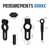 Черное двойное эрекционное виброкольцо Rooster Drake - Velv or - в Севастополе купить с доставкой