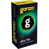 Прозрачные ультратонкие презервативы Ganzo Ultra thin - 15 шт. - Ganzo - купить с доставкой в Севастополе