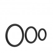 Набор из 3 чёрных колец различного диаметра - Baile - в Севастополе купить с доставкой