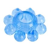 Голубая гелевая насадка-цветок - Toyfa Basic - в Севастополе купить с доставкой