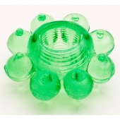 Зеленое эрекционное кольцо-цветок - Toyfa Basic - в Севастополе купить с доставкой