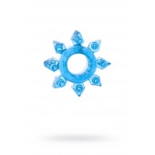 Голубая гелевая насадка-звезда - Toyfa Basic - в Севастополе купить с доставкой